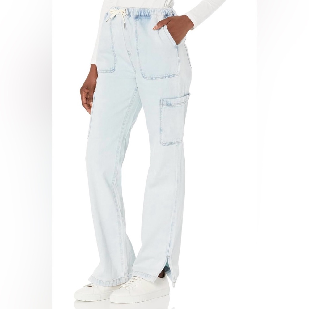 Hudson NWOT women’s drawstring straight cargo pants sz 30